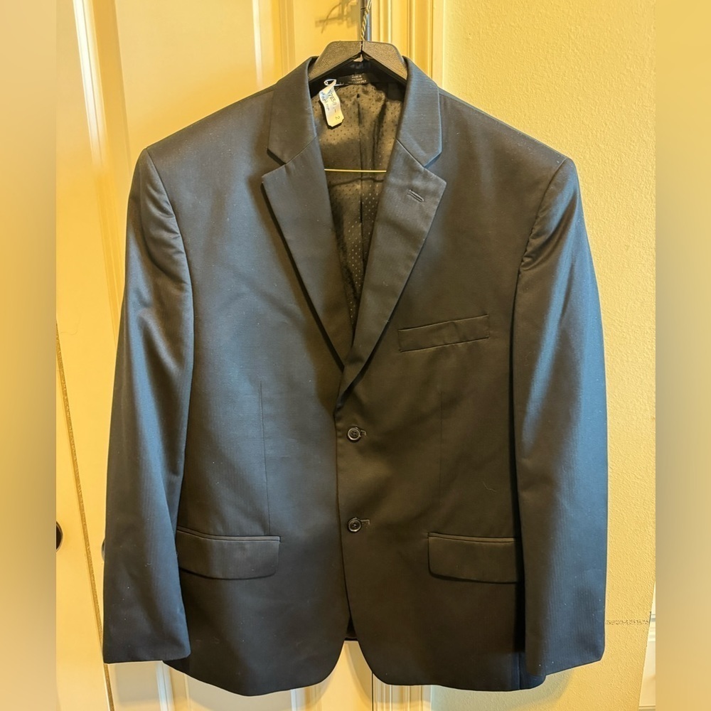 Haggar Suit Up System Black Coat Size 42S